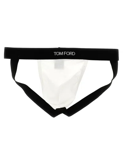 Tom Ford Logo Briefs In White