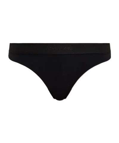 Tom Ford Logo Briefs In Black