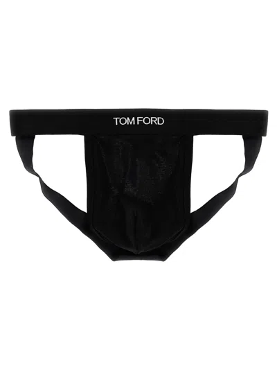 Tom Ford Logo Briefs Underwear, Body Black