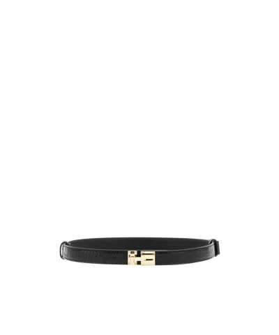 Tom Ford Black Buckle Textured Belt