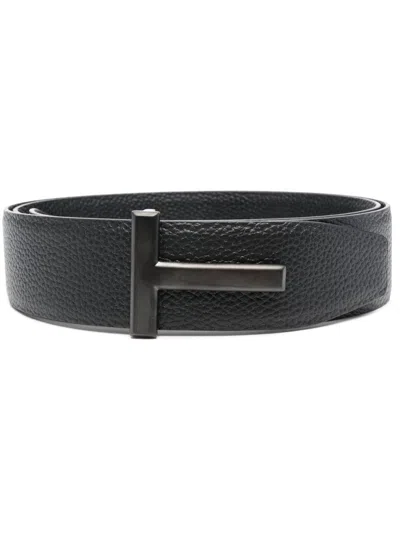 TOM FORD BLACK T REVERSIBLE BELT