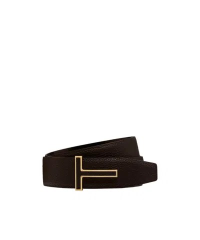 Tom Ford Logo-buckle Leather Belt