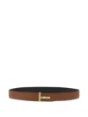 Tom Ford Logo Buckle Reversible Belt Belts Multicolor