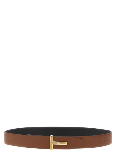 Tom Ford Logo Buckle Reversible Belt