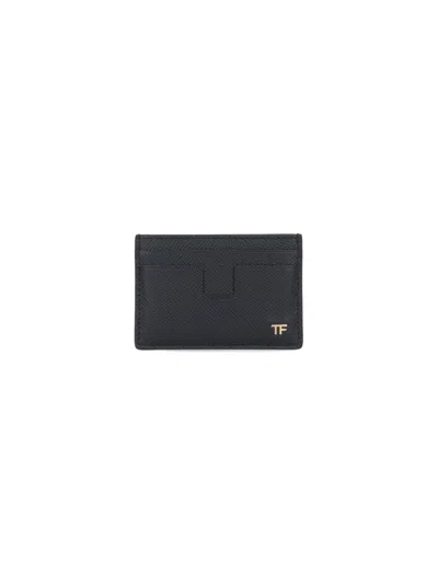 Tom Ford Logo Card Holder In Black