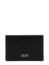 Tom Ford Mens Black Classic Leather Card Holder In Black