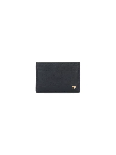 Tom Ford Logo Card Holder In Black