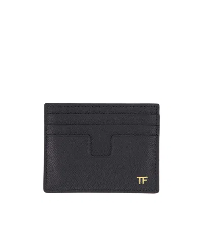 Tom Ford Logo Card Holder In Black