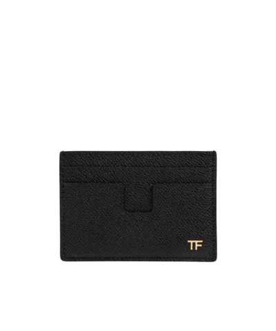 Tom Ford Logo Card Holder In Black