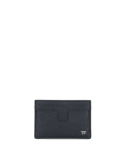 Tom Ford Logo Card Holder In Black
