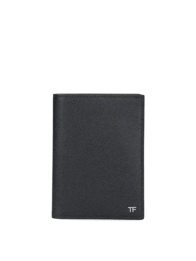 Tom Ford Logo Card Holder In Black
