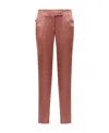 Tom Ford Logo Casual Pants In Brown