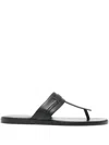 Tom Ford Flat Sandals Open Toe Single Strap In Black