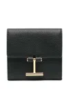 Tom Ford Logo-detail Snap-button Wallet In Pink