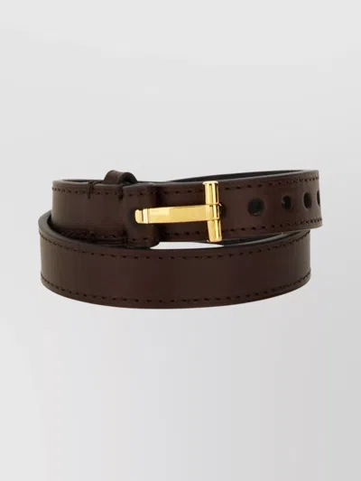 TOM FORD LOGO DOUBLE WRAP BRACELET
