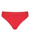 Tom Ford Logo-embellished Thong In Red