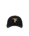 Tom Ford Logo-embroidered Baseball Cap In Black