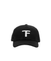 Tom Ford Logo Embroidered Baseball Cap In Black