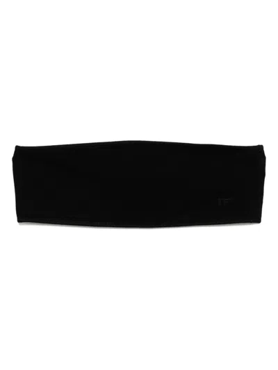 Tom Ford Logo-embroidered Bra In Black