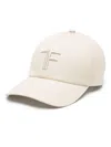Tom Ford Logo-embroidered Curved Peak Baseball Cap In 中性色