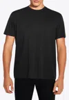 Tom Ford Black Stretch Cotton Crew Neck T-shirt In Black