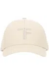 Tom Ford Logo-embroidered Curved Peak Baseball Cap In White