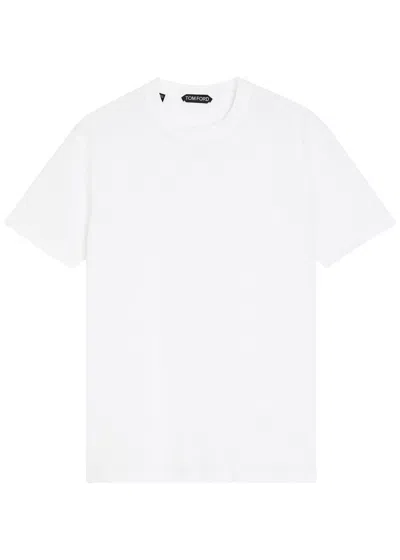 Tom Ford Lyocell And Cotton-blend Jersey T-shirt In Multi