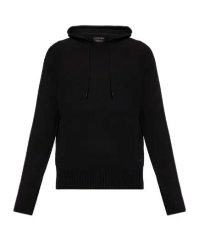 Tom Ford Logo Embroidered Ribbed Hoodie