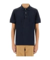 Tom Ford Black Short-sleeves Polo In Cotton Piquet Jersey Man In Black