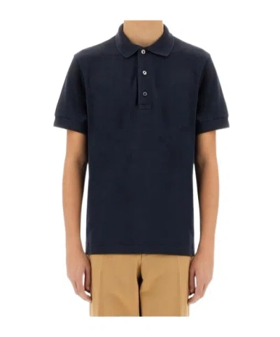 TOM FORD TOM FORD LOGO EMBROIDERED SHORT-SLEEVED POLO SHIRT