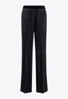 Tom Ford Stretch Silk Satin Pj Pants Trousers Black In Black