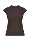 Tom Ford Logo-embroidered T-shirt In Brown