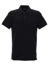 Tom Ford Black Short-sleeves Polo In Cotton Piquet Jersey Man In Black