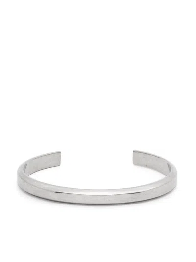 Tom Ford Logo-engraved Burnished Silver-tone Cuff