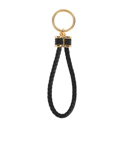 Tom Ford Logo Engraved Key Ring In Black