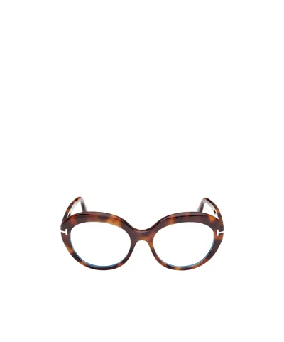 Tom Ford Logo Flat Mirror In Brown