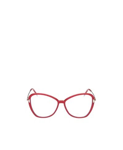 Tom Ford Logo Flat Mirror In Red