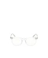 Tom Ford Logo Flat Mirror In Crystal/t Logo/blue Block