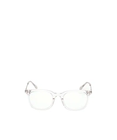 Tom Ford Logo Flat Mirror In Crystal/t Logo/blue Block