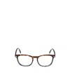 Tom Ford 50mm Round Blue Block Filter Optical Glasses In White