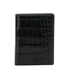 Tom Ford Logo Folding Card Holder In Black