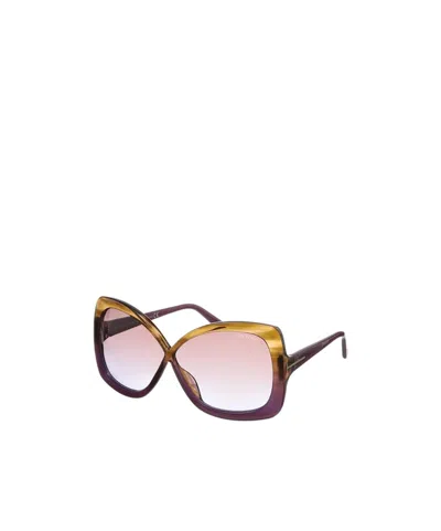 Tom Ford Logo Full-frame Sunglasses In Multicolor