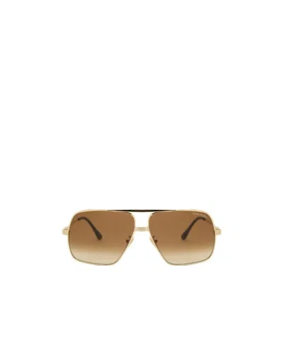 Tom Ford Logo Gradient Sunglasses In Brown