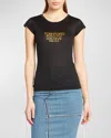 Tom Ford Silk Crew Neck Slim Fit T-shirt Graphic Print In Black  Go