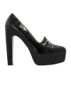Tom Ford 135mm Whitney Shiny Croc-embossed Leather Platform Pumps In Black