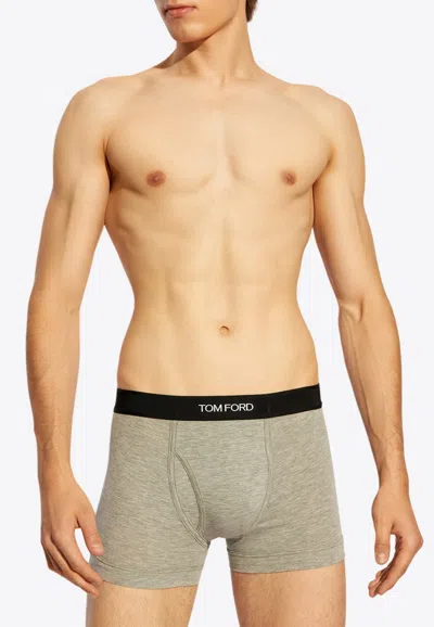 TOM FORD LOGO JACQUARD BOXER BRIEFS - SET OF 2