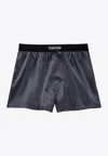 Tom Ford Silk Boxers With Tailored Fit In Black