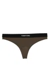 Tom Ford Brown Modal Signature Thong In Kb915 Darkest Brown