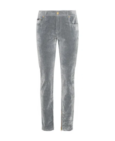 Tom Ford Logo Jeans In Gray