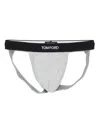 Tom Ford Logo Jockstrap In Gray